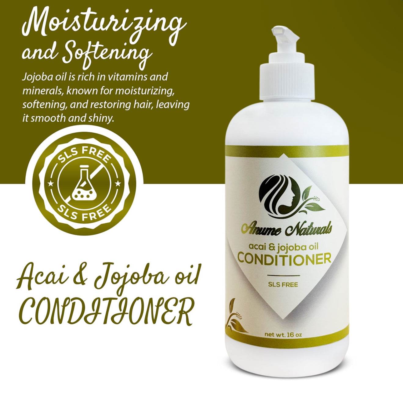 Anume Naturals Acai And Jojoba Oil Nourishing Conditioner – 16oz