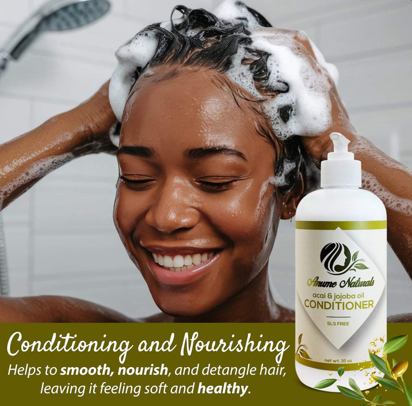 Anume Naturals Acai And Jojoba Oil Nourishing Conditioner – 16oz