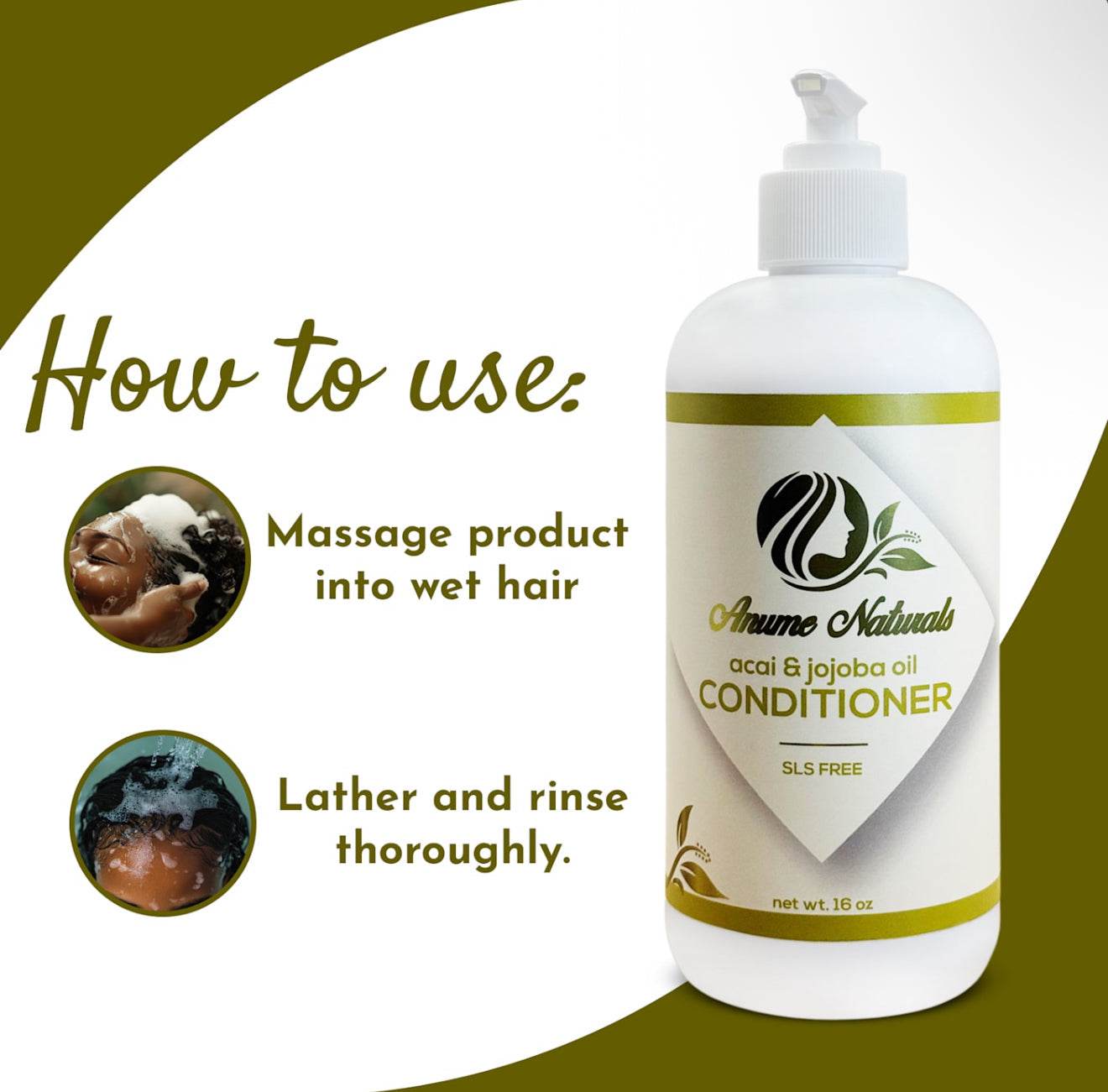 Anume Naturals Acai And Jojoba Oil Nourishing Conditioner – 16oz