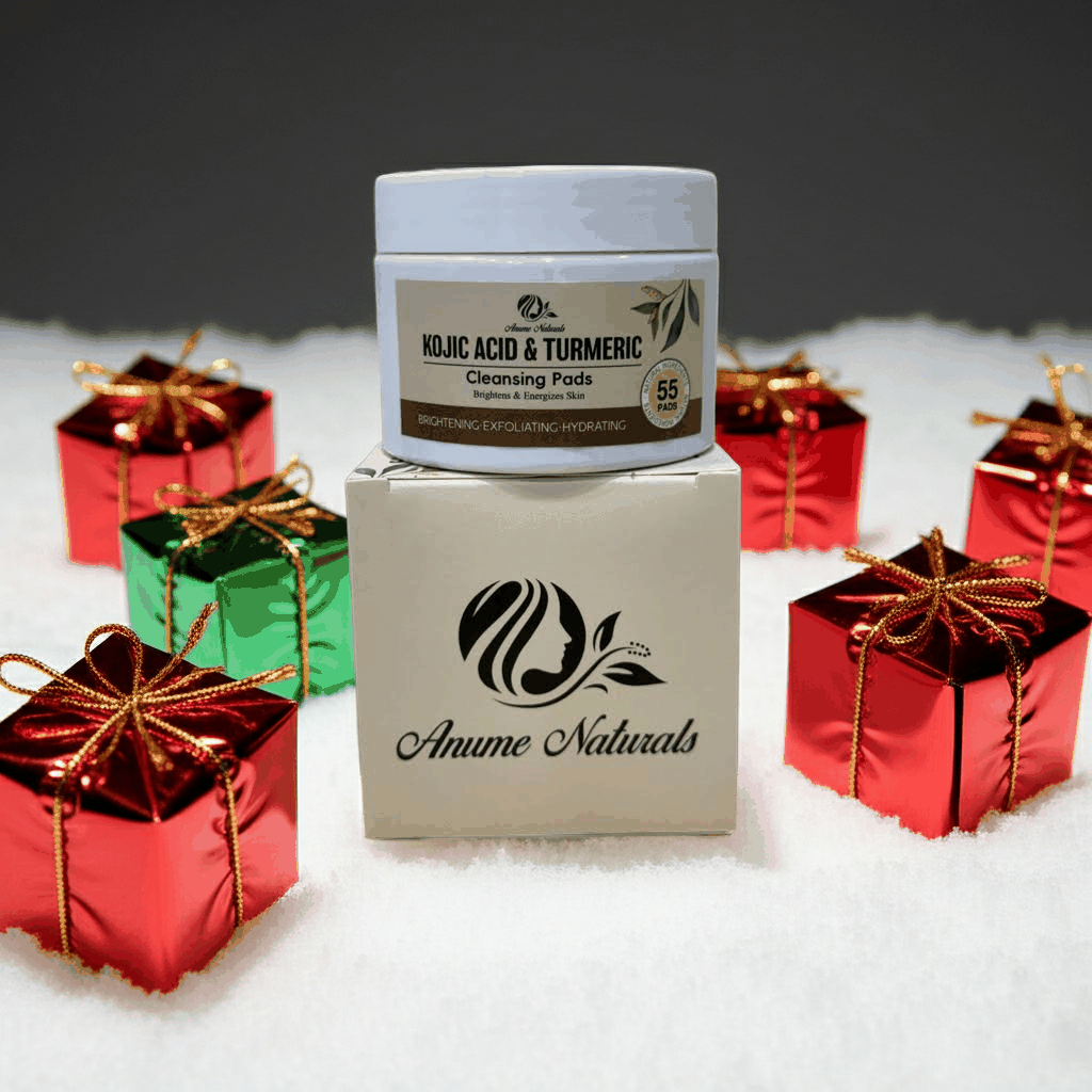 Anume Naturals Kojic Acid and Turmeric Radiance Cleansing Pads for brightening and exfoliating skin