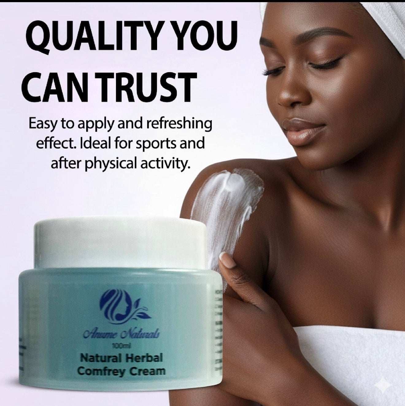 Minty Comfrey Healing Ointment soothing natural herbal cream for skin care and irritation relief