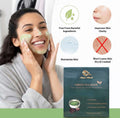 Anume Naturals Green Tea Antioxidant Face Mask pack of 4 with natural ingredients and anti-aging benefits