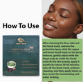 Anume Naturals Green Tea antioxidant face mask pack of 4 for moisturizing and anti-aging skincare