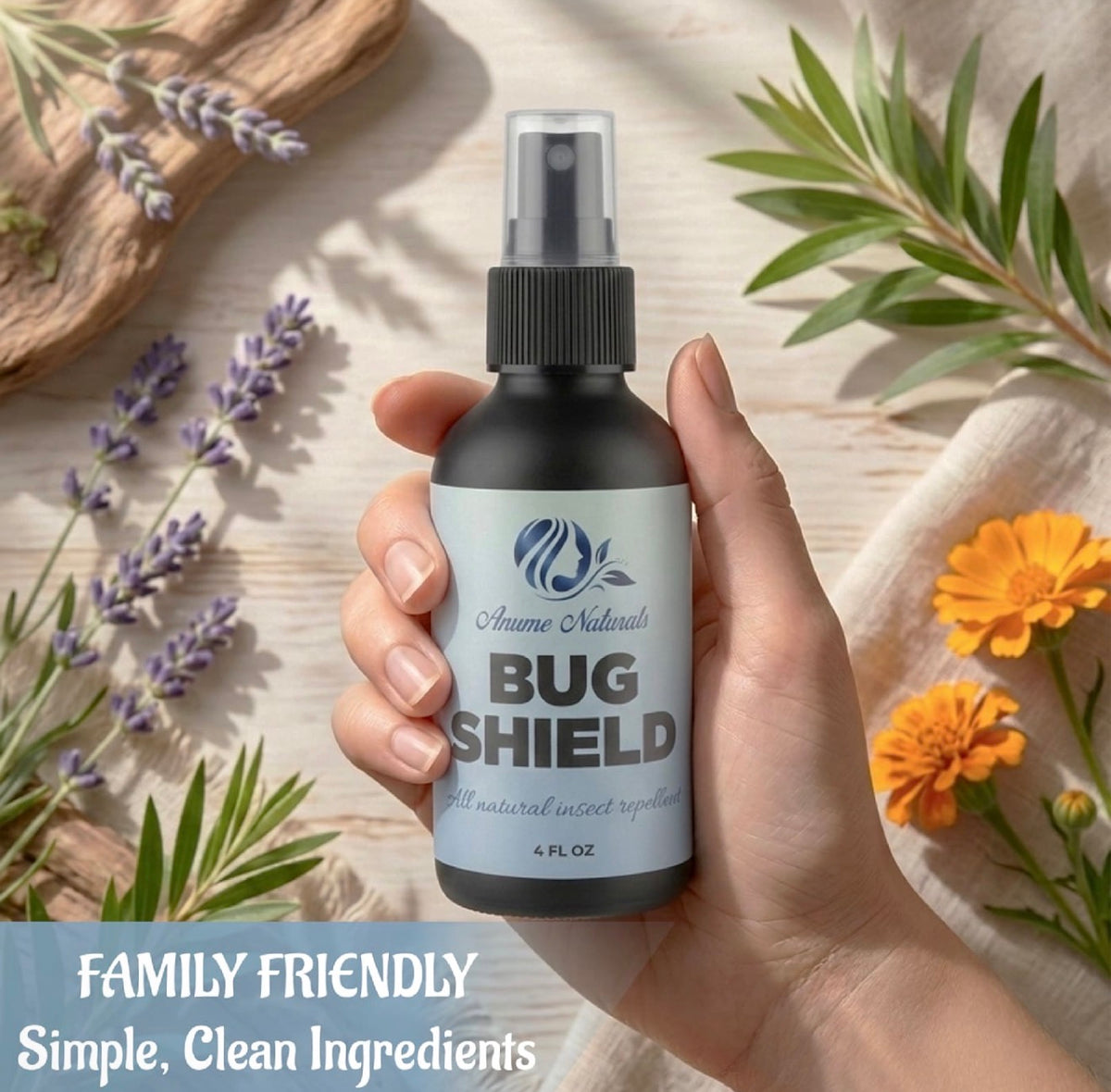 Shield Bug Control Bug Shield™ Natural DEET-Free Insect Repellent Spray | Anume Naturals