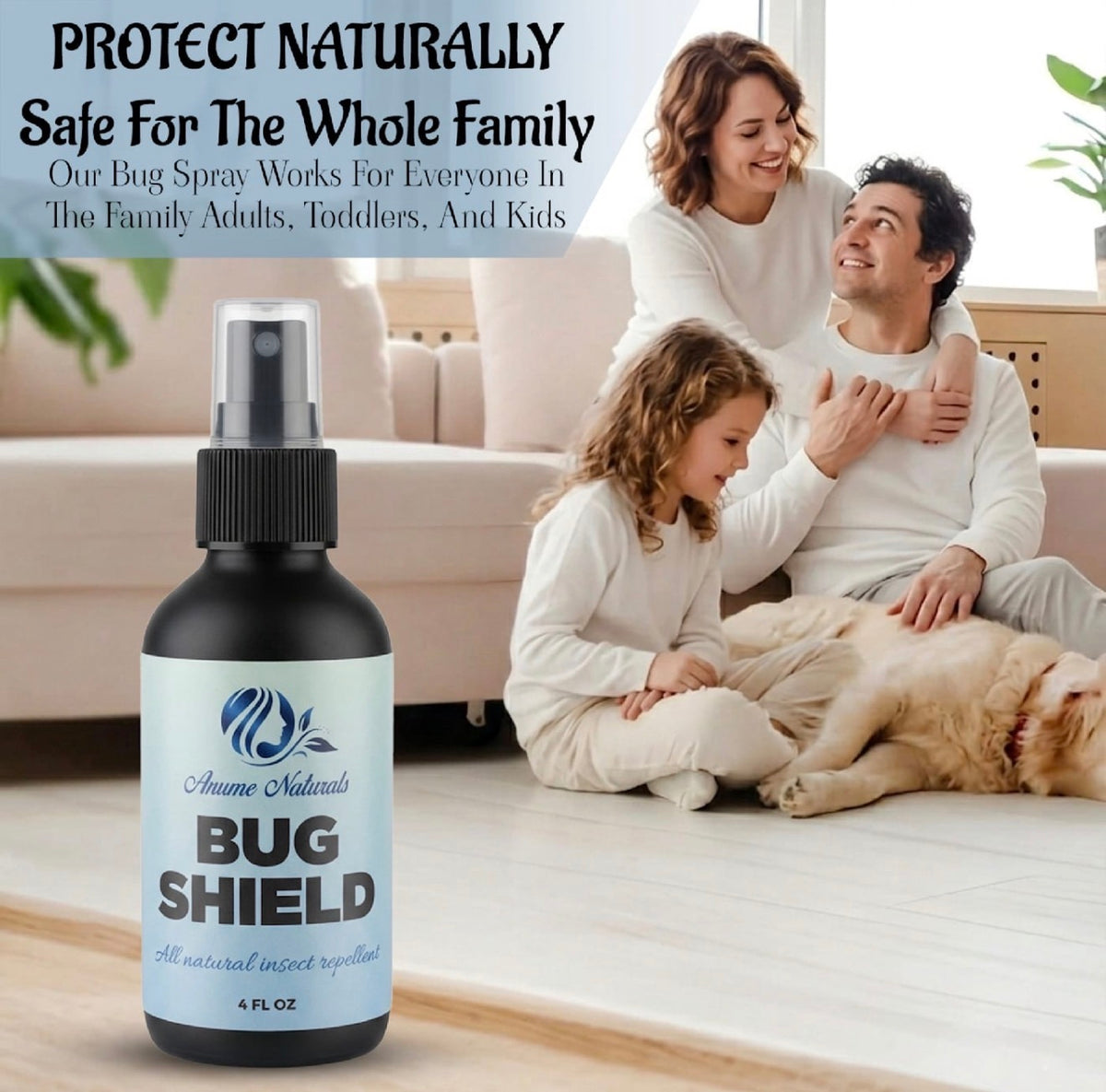 Shield Bug Control Bug Shield™ Natural DEET-Free Insect Repellent Spray | Anume Naturals